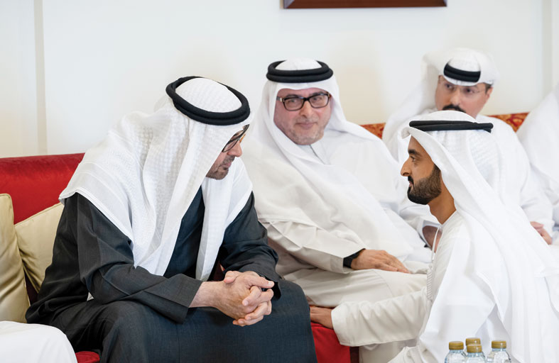 رئيس الدولة يعزي في وفاة سالم عيسى الزعابي 