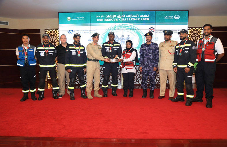 اللواء المري يتوج فريق B من شرطة دبي بطلا لتحدي الإمارات لفرق الإنقاذ 2020