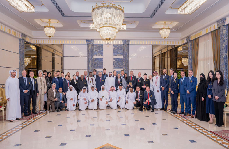 محمد الشرقي يستقبل رئيس الاتحاد الدولي للتايكواندو على هامش بطولات الفجيرة للتايكواندو 