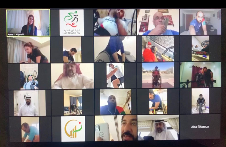 «الإمارات للترايثلون» تنظم سباقا افتراضيا مثيرا بمشاركة عربية