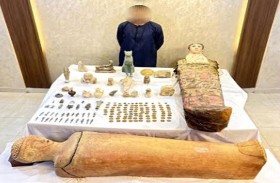 ضبط 151 قطعة أثرية بحوزة تاجر في صعيد مصر