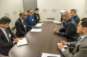 خالد بن محمد بن زايد يبحث التعاون الاستراتيجي مع وزراء ومسؤولين على هامش منتدى  «دافوس»