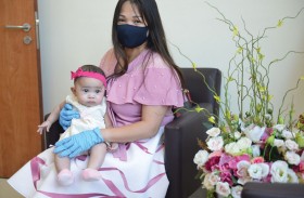 شفاء أصغر طفلة مُصابة بكورونا في مستشفى الزهراء دبي