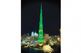  برج خليفة والمجمعات والمراكز التجارية وشوارع دبي تحتفي بـ «إسعاد»