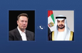 رئيس الدولة يتلقى اتصالاً هاتفياً من إيلون ماسك