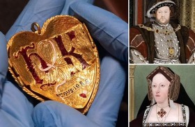 قلادة ذهبية تعيد قصة الملك هنري الثامن إلى الواجهة