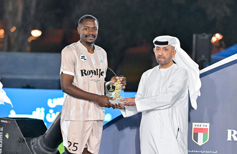 أحمد الحميري يُتوّج مكتب الشؤون التنموية وأسر الشهداء بطلًا لكأس منصور بن زايد 2026 