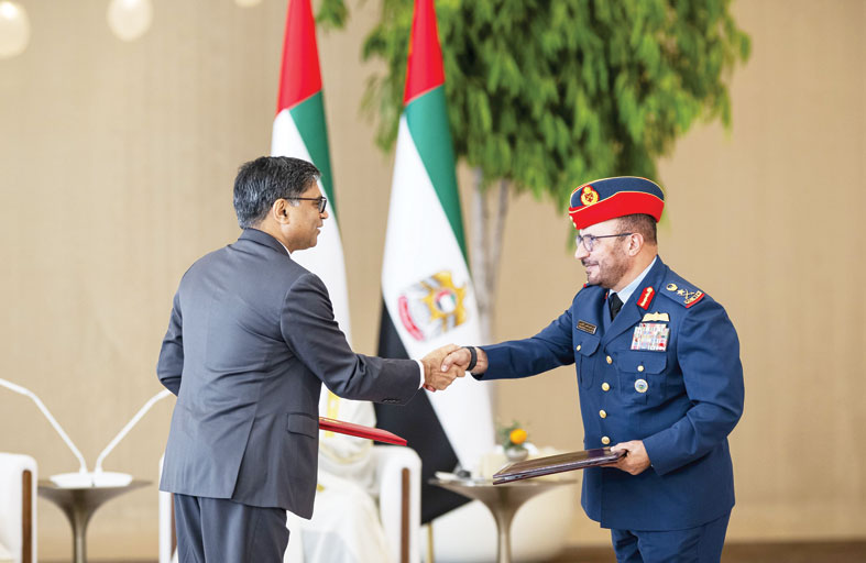 رئيس الدولة ورئيس وزراء الهند يشهدان إعلان عدد من الاتفاقيات ومذكرات التفاهم بين البلدين 
