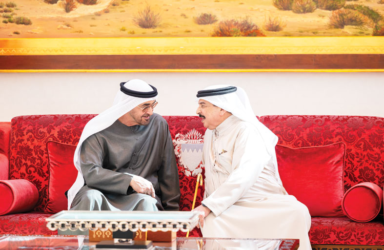 الإمارات والبحرين يدينان الاعتداء الإسرائيلي على قطر الشقيقة ويؤكدان تضامن البلدين معها ودعمهما كل ما من شأنه حماية أمنها وسلامة مواطنيها وأراضيها 