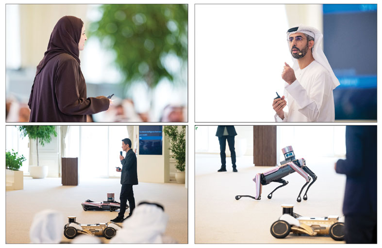 رئيس الدولة يشهد جلسة حول «الذكاء الاصطناعي» عقدت في قصر البحر بمشاركة عدد من الوزراء والمسؤولين 