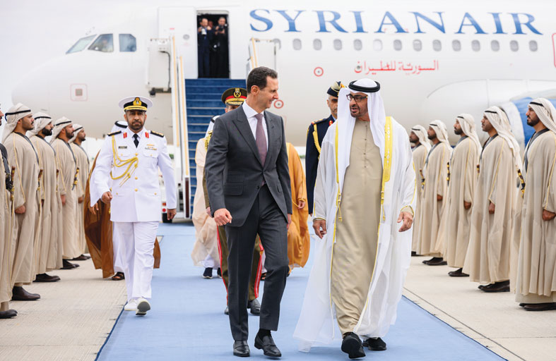 رئيس الدولة: غياب سوريا عن أشقائها قد طال وحان الوقت إلى عودتها إليهم وإلى محيطها العربي 