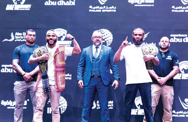 «محاربي الإمارات» تشهد 3 ألقاب في نسختها 64 بمشاركة أبرز نجوم الفنون القتالية 