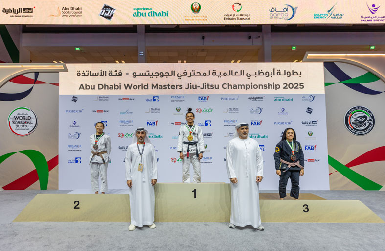 نجوم الحزام الأسود يتألقون في ختام منافسات الأساتذة ضمن بطولة أبوظبي العالمية لمحترفي الجوجيتسو 