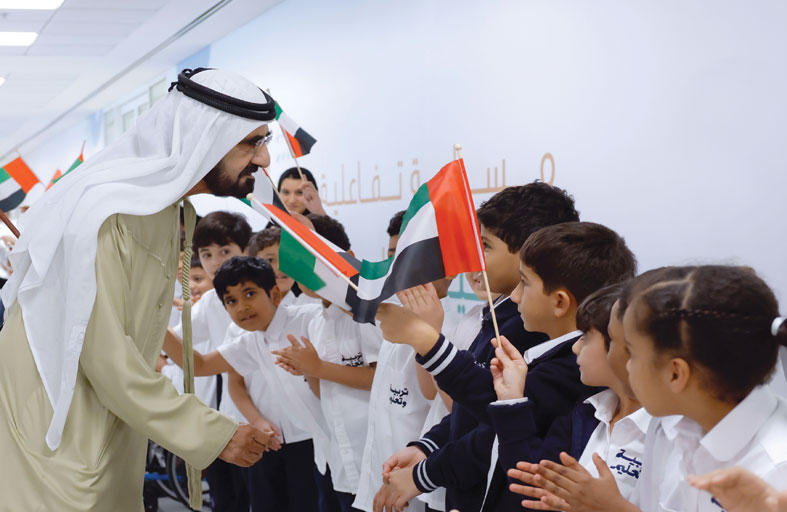 محمد بن راشد: الإمارات بقيادة رئيس الدولة تُولي قطاع التعليم أولوية رئيسية