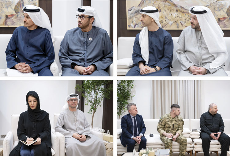 رئيس الدولة والرئيس الأوكراني يبحثان علاقات التعاون والتطورات في المنطقة وتداعياتها على الأمن الإقليمي والدولي 