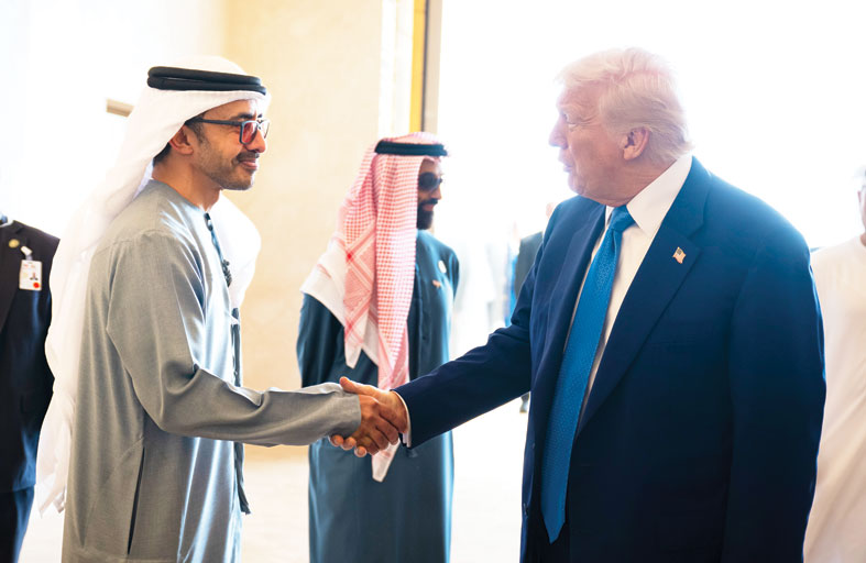 ترامب: الإمارات شعب رائع.. وقائد عظيم 