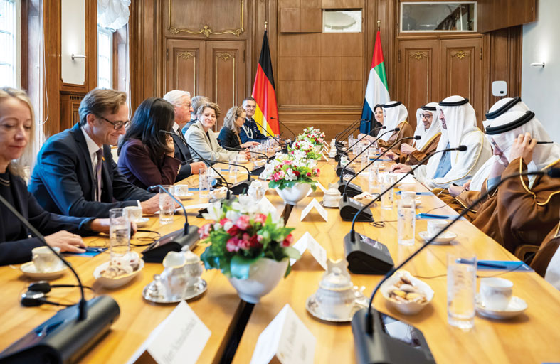 رئيس الدولة والرئيس الألماني يبحثان تعزيز علاقات التعاون والتطورات الإقليمية والدولية  