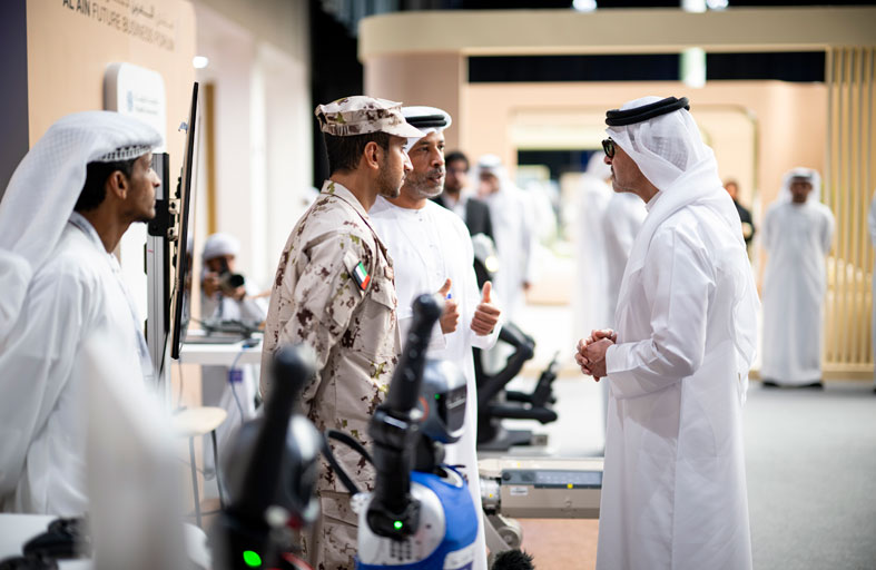 هزاع بن زايد يفتتح فعاليات الدورة الأولى من منتدى العين لأعمال المستقبل 