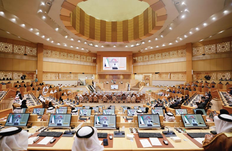 نيابة عن رئيس الدولة .. محمد بن راشد يفتتح دور الانعقاد العادي الثاني من الفصل التشريعي الثامن عشر للمجلس الوطني الاتحادي 