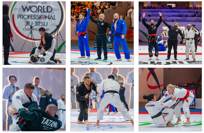 نجوم الحزام الأسود يتألقون في ختام منافسات الأساتذة ضمن بطولة أبوظبي العالمية لمحترفي الجوجيتسو 