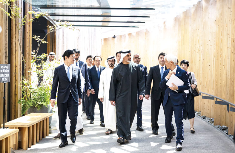 ولي عهد أبوظبي يزور جناح اليابان في معرض «إكسبو 2025 أوساكا» 
