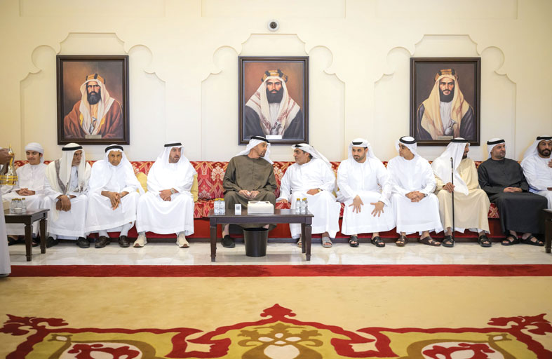 رئيس الدولة يحضر حفل زفاف راشد القبيسي 