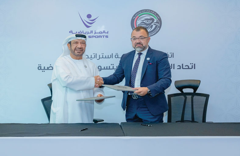 اتحاد الإمارات للجوجيتسو والفنون القتالية المختلطة يوقّع اتفاقية تعاون مع شركة بالمز الرياضية 