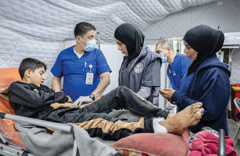 المستشفى الإماراتي العائم في العريش يستقبل 7 حالات جديدة من قطاع غزة 