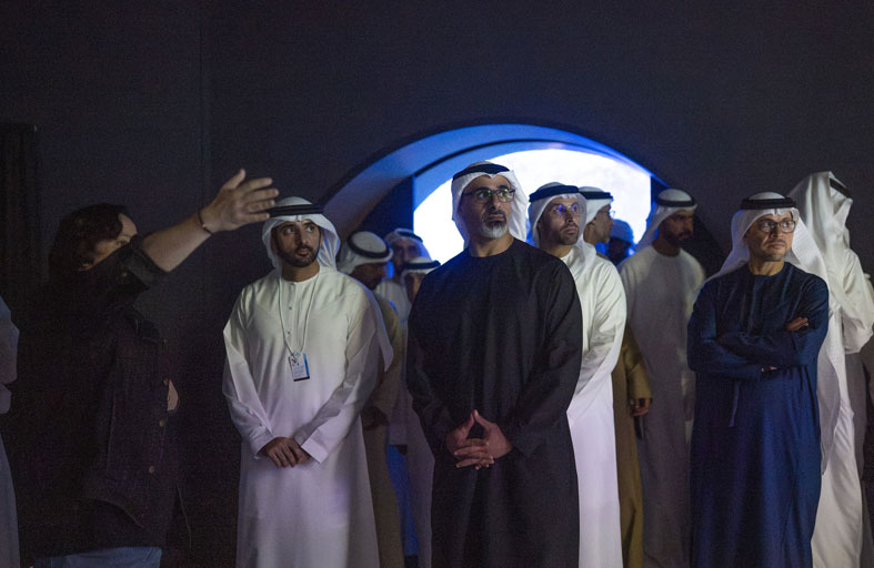 خالد بن محمد بن زايد يلتقي حمدان بن محمد بن راشد 