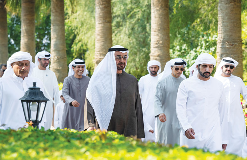 رئيس الدولة يلتقي محمد بن راشد 