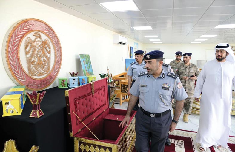   افتتاح مبنى معرض منتجات نزلاء إصلاحية شرطة أبوظبي للجمهور بالوثبة