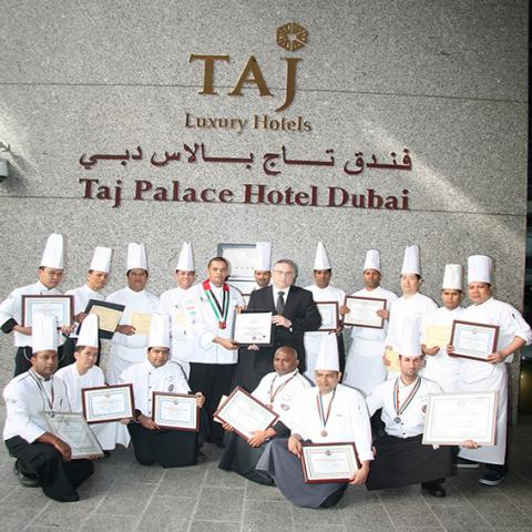 5 ميداليات و6 جوائزتقديرية لطهاة تاج بالاس دبي