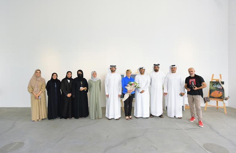 المعرض تتويج لمشروع الفنانة ثمار حلواني  ضمن برنامج «الفنان المقيم» برعاية «دبي للثقافة»