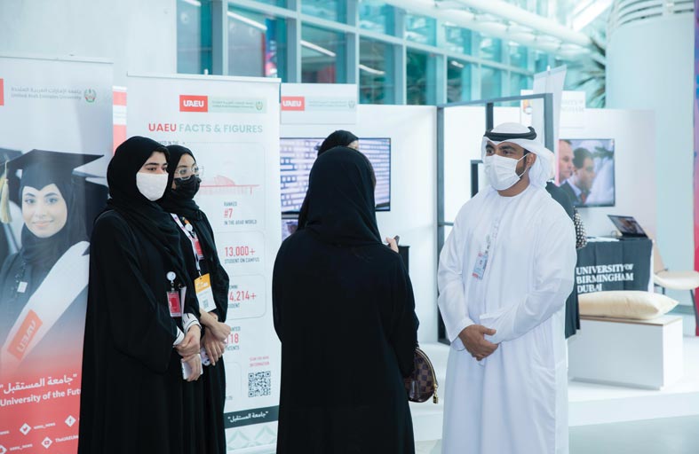 جامعة الإمارات تشارك في مهرجان طلاب الجامعات «تايمز» برؤية مستقبلية بمشاركة عدد من مؤسسات التعليم العالي المحلية والدولية