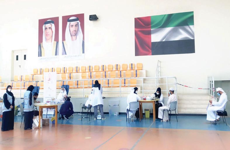 جمعية الإمارات للسرطان تنظم حملة للتبرع بالدم  في  رأس الخيمة  