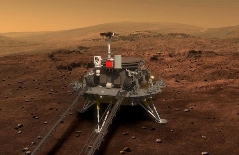 الصين ترفع علمها على المريخ