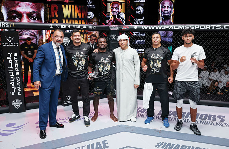13 نزالاً  قوياً في «محاربي الإمارات» ضمن أسبوع أبوظبي للتحدي