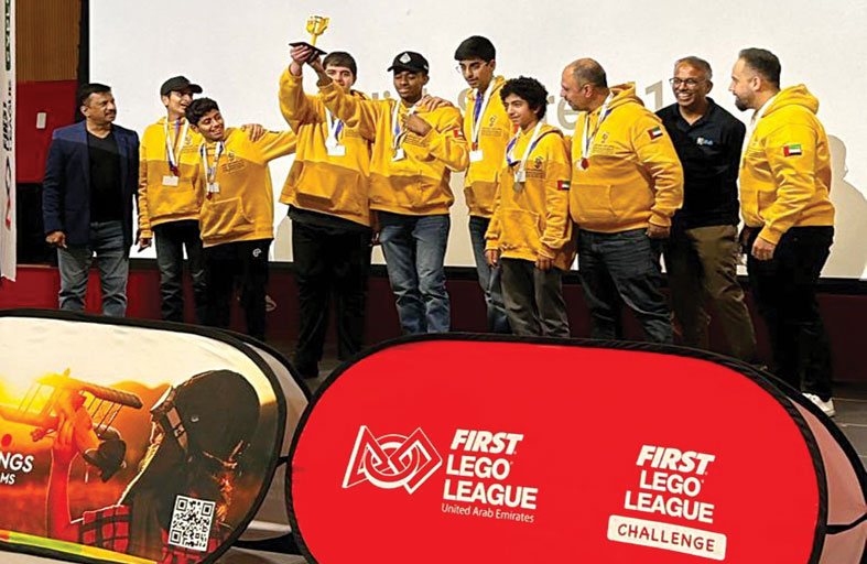 فريق مركز حمدان للموهبة والابتكار يحقق المركز الأول في أداء الروبوت في مسابقة «فيرست ليجو ليج»