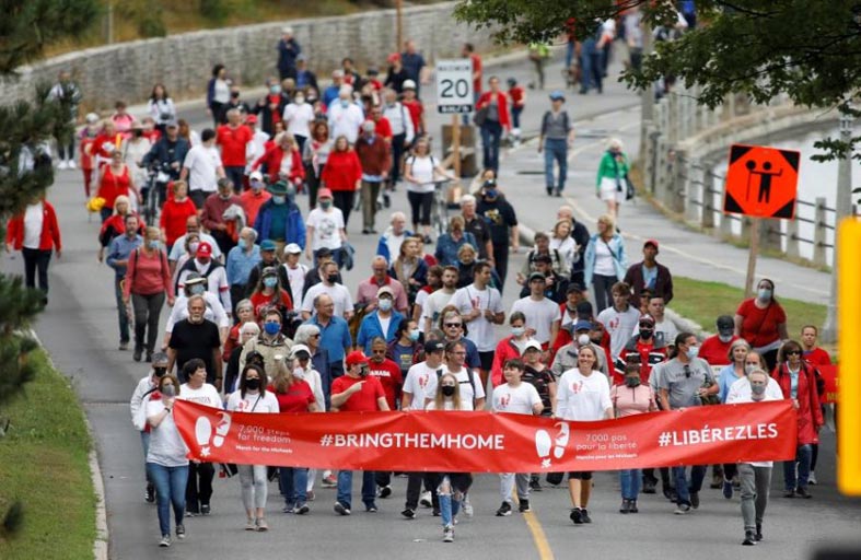  تظاهرة في أوتاوا دعما لكنديين معتقلين في الصين 