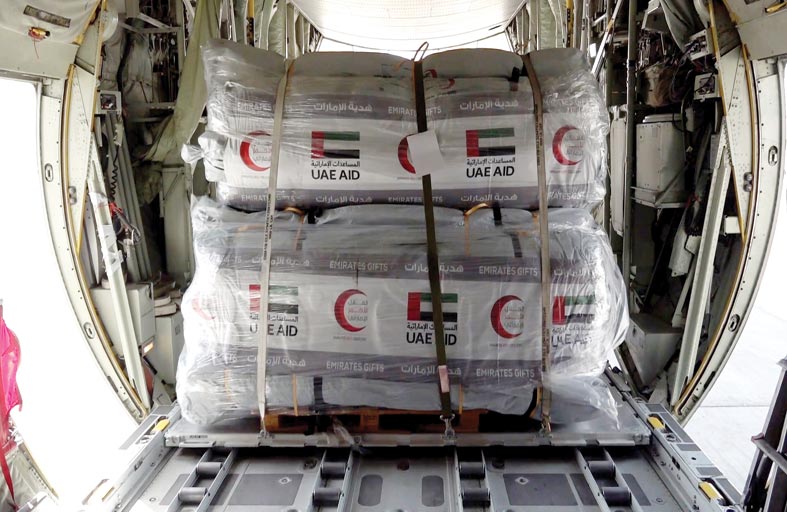 جهود إماراتية متواصلة لإرسال المساعدات الإغاثية للمتضررين من الزلزال في سوريا وتركيا 