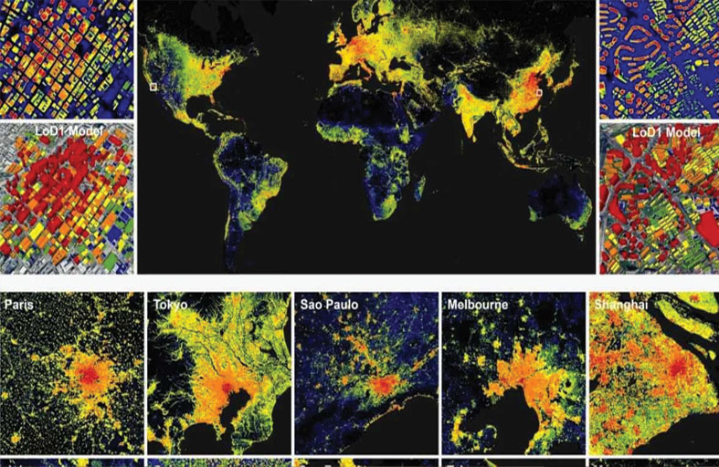 أول خريطة ثلاثية الأبعاد تغطي جميع مباني العالم