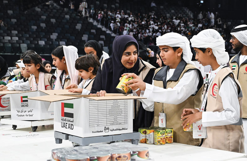 تجهيز 20000 حزمة إغاثية بمشاركة 5000 متطوع في حملة «تراحم من أجل غزة» 