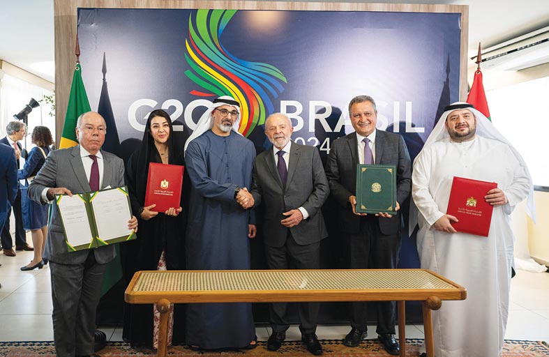 ولي عهد أبوظبي يعقد مباحثات رسمية مع رئيس البرازيل حول عدد من القضايا ذات الاهتمام المشترك 