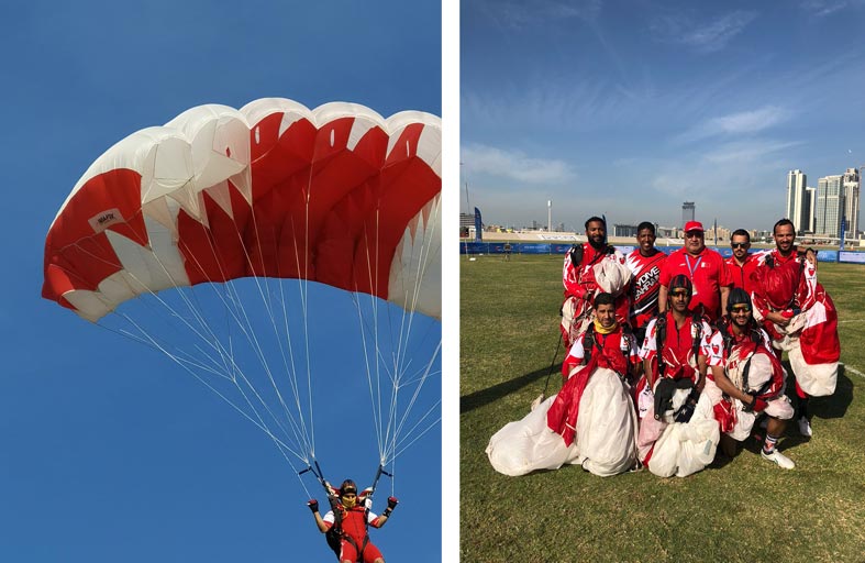 الوفود : بطولة دبي الدولية للمظلات أعادت الحياة للرياضات الجوية 