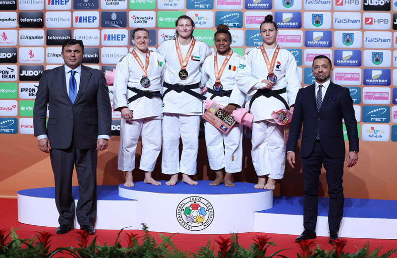 إليزا تهدي الإمارات ذهبية بطولة زغرب جراند برى للجودو