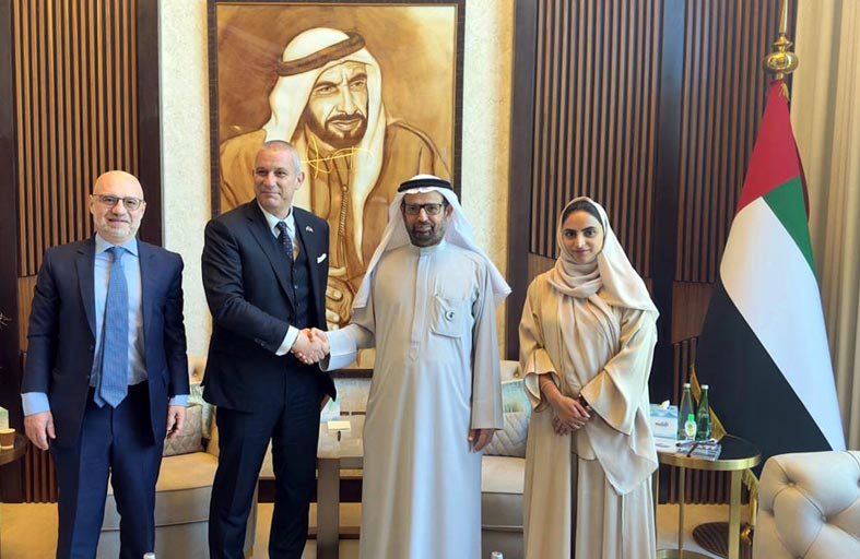 علي النعيمي يلتقي رئيس لجنة الشؤون الخارجية في مجلس النواب الإيطالي