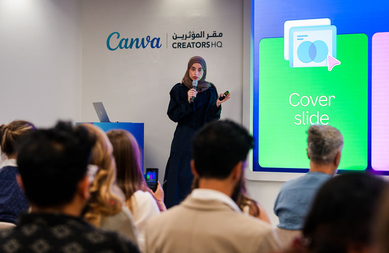 مقر المؤثرين ينظم ورشة عمل تطبيقية حول التصميم الذكي على «Canva» بمشاركة واسعة