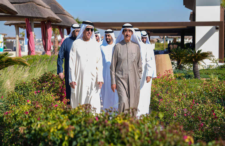 حاكم رأس الخيمة يستقبل حاكم أم القيوين 