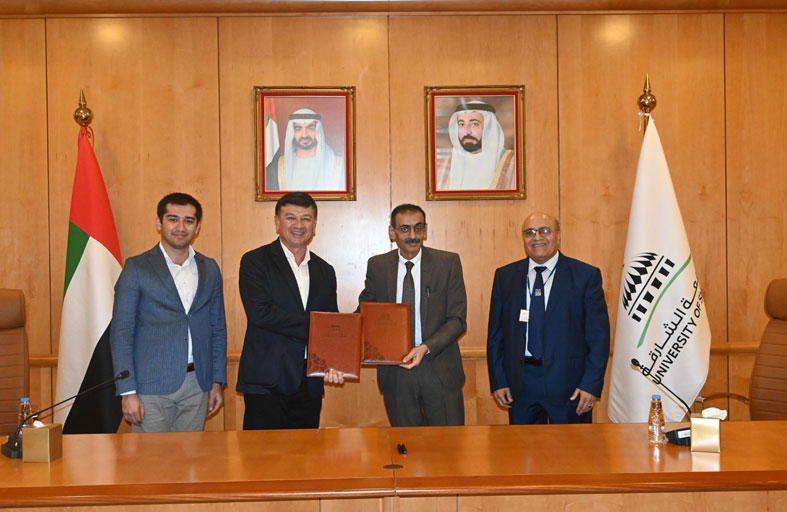 جامعة الشارقة توقع اتفاقية تعاون علمي مع جامعة زارميد الأوزبكية