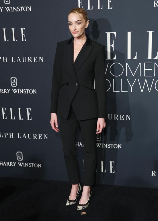 الممثلة الأمريكية بريان هوي تحضر حفل مجلة Elle Women in Hollywood لعام 2024 في لوس أنجلوس. (ا ف ب)